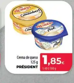 Spar La Palma PRÉSIDENT Crema de queso oferta