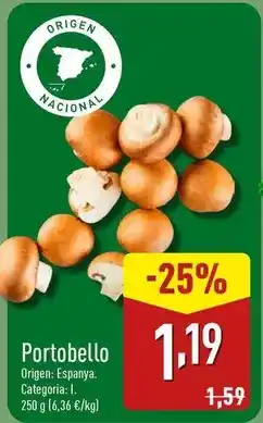 ALDI Origen - portobello oferta