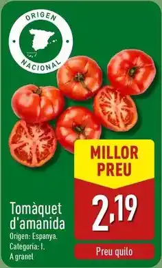 ALDI Origen - tomàquet d'amanida oferta