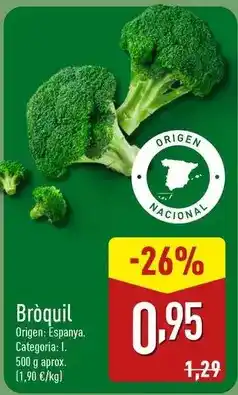 ALDI Origen - bróquil oferta