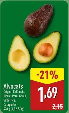ALDI Origen - alvocats oferta