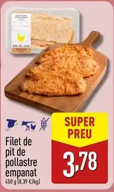 ALDI Filet de pit de pollastre empanat oferta