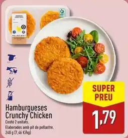 ALDI Hamburgueses crunchy chicken oferta