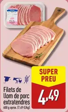 ALDI Filets de llom de porc extraendres oferta