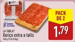 ALDI Xoriço extra a talls oferta