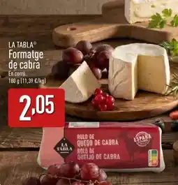 ALDI La tabla - formatge de cabra oferta