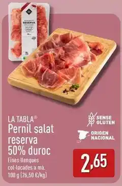 ALDI Duroc - pernil salat reserva 50% duroc oferta