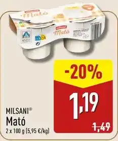 ALDI Milsani - mató oferta