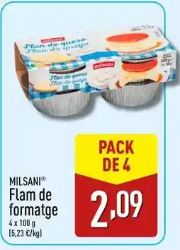 ALDI Milsani - flam de formatge oferta