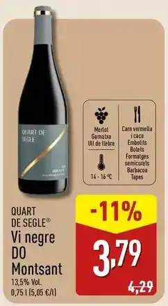 ALDI Vi negre do montsant oferta