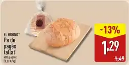 ALDI Horno de oro - pa de pagès tallat oferta