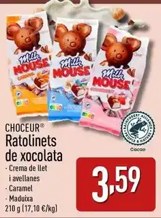 ALDI Choceur ratolinets de xocolata oferta
