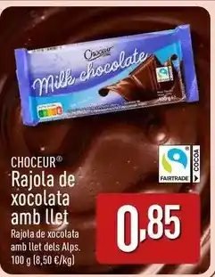 ALDI Choceur rajola de xocolata amb llet oferta