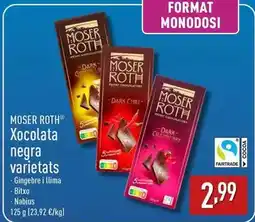 ALDI Moser roth - xocolata negra varietats oferta