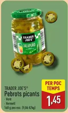 ALDI Trader joe´s - pebrots picants oferta