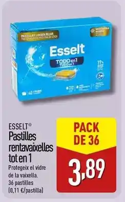 ALDI Esselt - pastillas rentavaixelles tot en 1 oferta