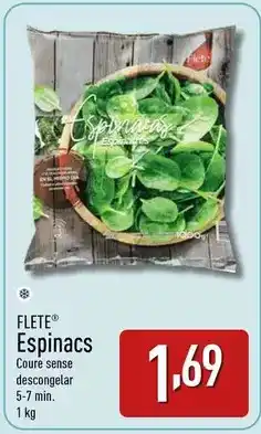 ALDI Flete - espinacs oferta