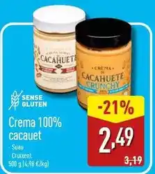 ALDI Crema 100% cacauet oferta