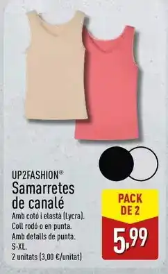 ALDI Up fashion - samarretes de canale oferta