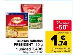 Carrefour Market Président - formatges ratllats oferta