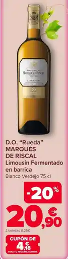 Carrefour Marques de riscal - d.o. rueda oferta