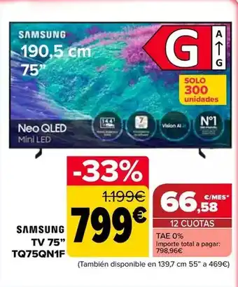 Samsung - tv 75 tq75qn1f