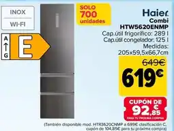 Carrefour Haier - combi htw5620enmp oferta