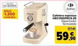 Carrefour Carrefour home - cafetera espresso hec1100prcs-25 oferta