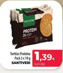 Spar La Palma SANTIVERI Tortitas Proteína oferta