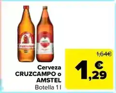 Cruzcampo/amstel - cerveza