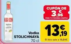 Carrefour Stolichnaya - vodka oferta