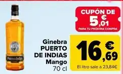 Carrefour Puerto de indias - ginebra mango oferta