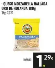 Family Cash Oro de holanda - queso mozzarella rallada oferta
