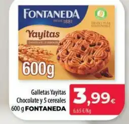 Spar La Palma FONTANEDA Galletas Yayitas Chocolate y 5 cereales oferta