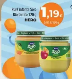 Spar La Palma HERO Puré infantil Solo Bio tarrito oferta