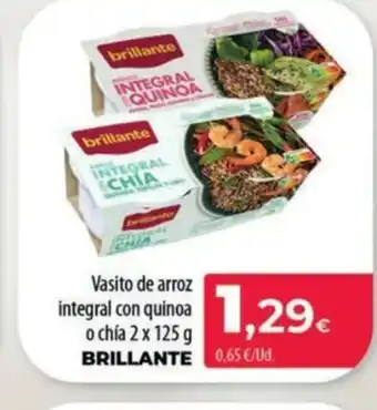 Spar La Palma BRILLANTE Vasito de arroz integral con quinoa o chía oferta