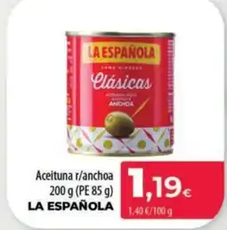 Spar La Palma LA ESPAÑOLA Aceituna r/anchoa oferta