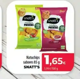 Spar La Palma SNATT'S Natuchips sabores oferta