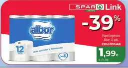 Spar La Palma COLHOGAR Papel higiénico Albor 12 uds oferta