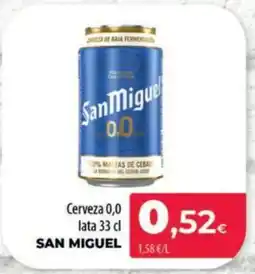 Spar La Palma SAN MIGUEL Cerveza 0,0 lata oferta
