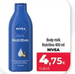 Spar La Palma NIVEA Body milk Nutritivo oferta