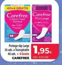 Spar La Palma CAREFREE Protege slip Large 36 uds. o Transpirable oferta