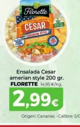 Spar La Palma FLORETTE Ensalada Cesar amerian style oferta