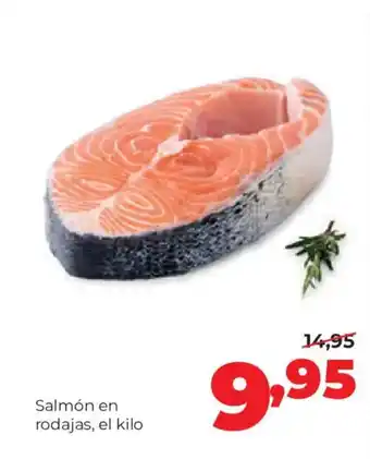 Salmón en rodajas