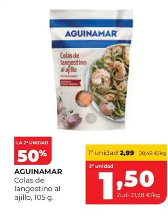 Alimerka AGUINAMAR Colas de langostino al ajillo oferta