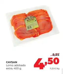 Alimerka CAYSAN Lomo adobado extra oferta