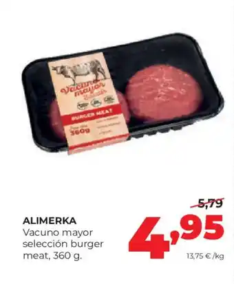 Alimerka ALIMERKA Vacuno mayor selección burger meat oferta