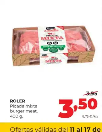 Alimerka ROLER Picada mixta burger meat oferta