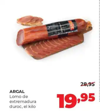 Alimerka ARGAL Lomo de extremadura duroc oferta