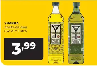 Alimerka YBARRA Aceite de oliva 0,4° o 1° oferta